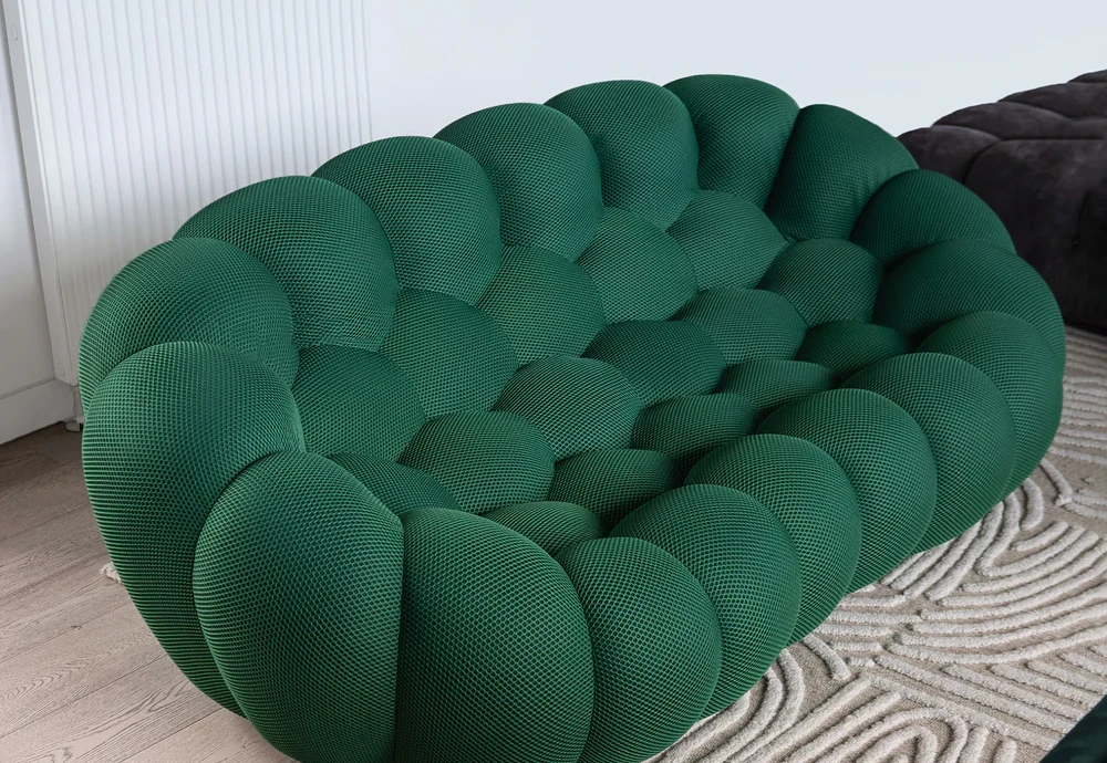 velvet bubble couch